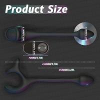 Leten HESEKS anillo vibratorio estimulador Traint con bala Control remoto Anal Butt Plug masajeador de próstata juguete sexual para hombres - details 3