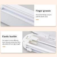 Porta Aluminio y Película de Plástico para Almacenamiento de Cocina con Accesorios de Corte Dispensador de Alimentos Material de Almacenamiento Seguro sin BPA - details 10