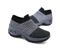 Zapatillas Deportivas para Mujer Zapatos Informales de Malla con Forma Redonda, Cojín de Aire, Color a Juego, Transpirables, Antideslizantes, Planos, Talla Grande 44 - details 22