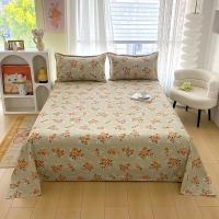 Sábanas de Cama Planas con Estampado de Flor Roja Tamaño de Cama Doble - details 24