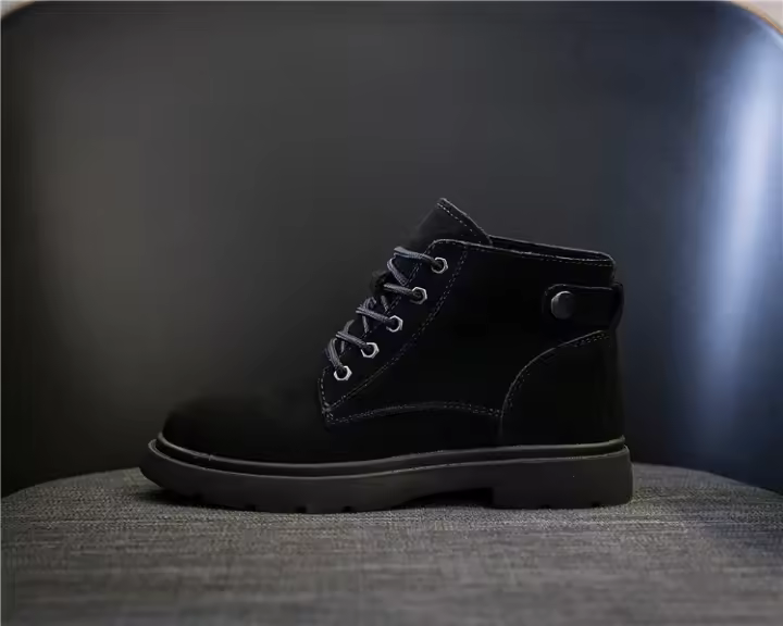 Botas cortas versátiles para mujer Estilo británico retro Versión coreana Moda de zapato plano - 1