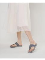 Chanclas de comercio exterior para mujer para usar al aire libre moda 2025 nuevas sandalias de verano con suela gruesa y tacón de cuña. - details 3