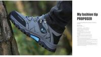 Zapatillas De Deporte Para Hombre, Botas De Montañismo, Botas De Senderismo De Cuero Impermeables, Zapatos Cálidos De Invierno Para Hombre, Botas De Nieve, Zapatos De Trekking Al Aire Libre - details 8
