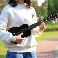 Guitarra de tilo para niños, ukelele de 6 cuerdas, instrumentos musicales, juguetes educativos para jugar, regalo para principiantes, amantes de la música - details 1
