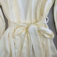 Conjunto de 5 piezas para mujer, vestido de novia de dama de honor, ropa de dormir de satén Ence, ropa de dormir sexy - details 15