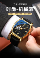 Reloj mecánico de alta gama para hombres, reloj hueco cuadrado de moda automático, reloj mecánico impermeable para hombres - details 1
