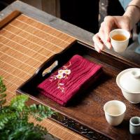 Toalla de té bordada, Toallas ligeras de algodón y lino, Paño de limpieza ultrasuave con toalla de absorción de agua, Toallas, Toalla, Toallas, Toalla, Toallas, - details 5