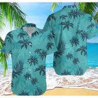Camisa hawaiana de verano con diseño de grulla y animales para hombre, camisa con plantas en 3D para hombre, estampado de flores, tallas grandes, camisas hawaianas, camisa de playa con flores - details 2