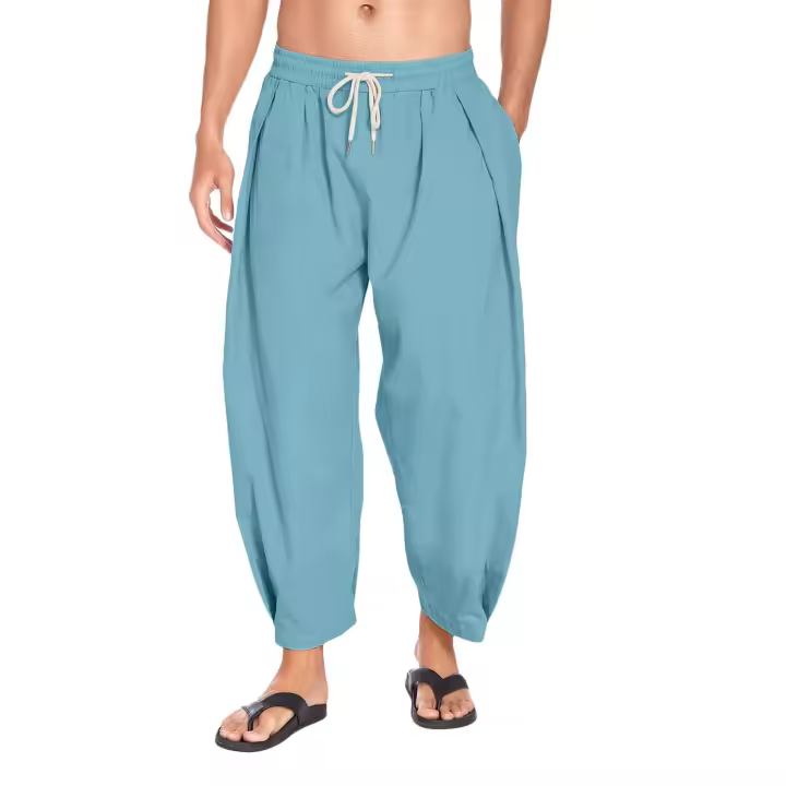 Pantalones de Sudor para Hombres con Bolsillos Estilo Cargo Grande y Tallado - 1