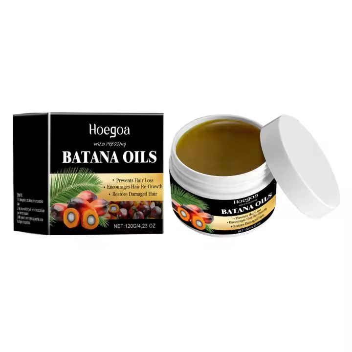 El aceite de batana HOEGOA nutre el cabello, lo vuelve voluminoso, repara la textura del cabello y el encrespamiento. Cuidado del cabello - 1