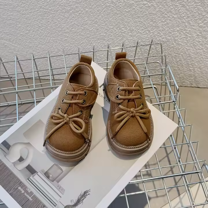 Zapatos de moda de cuero para niña, suela suave, antideslizantes, multifuncionales, elegantes, otoño, 2024 - 1