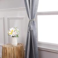 Cortinas Opacas de salón, 2 Piezas, Cortinas térmicas aislantes frío y Calor para Dormitorio con Ojales Gris Claro - details 7