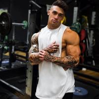 New Plain Tank Top Men Bodybuilding singlet Gym Stringer Sleeveless Shirt Blank Fitness Clothing Sportwear Muscle Vest - details 24