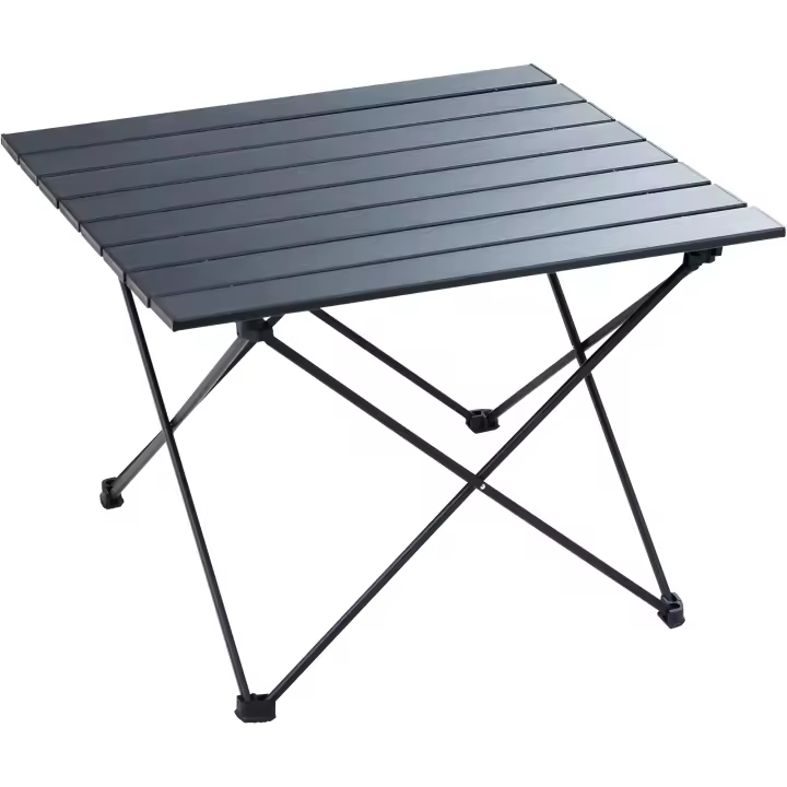 Mesa de camping plegable SucceBuy: liviana y portátil para exteriores. Aleación de aluminio, ultracompacta con bolsa de transporte - 1