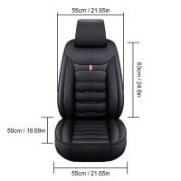 Cubierta de asiento de coche universal en cuero PU para la temporada completa Fácil instalación Protección para asiento de coche SUV - details 14