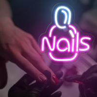 Letrero de neón para uñas, manicura, tienda de belleza, salón de casa, decoración de pared, letreros luminosos Led, regalo de Navidad, luces de letrero de neón USB, tatuaje led - details 1