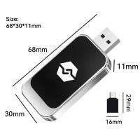 Adaptador inalámbrico USB 2 en 1 para coche, convertidor con cable, Carplay, Android - details 5