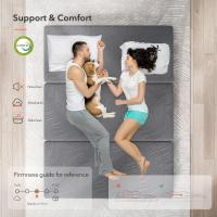 Colchón Plegable de Espuma Viscoelástica 90x190cm, Grosor de 10cm, Colchón Plegable Invitados de Tres Partes con Bolsa de Transporte, Funda Cómoda y Transpirable, 90x190x10cm - details 10