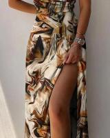 Irt largo con camisola, traje para mujer, cuello en V, sin mangas, largo hasta la rodilla perfecto - details 5