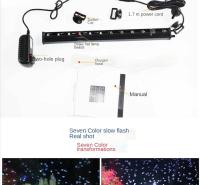 Luz LED Multicolor con Control remoto para pecera, burbuja impermeable, iluminación de aireación, luz de buceo para acuario, accesorios para acuario - details 6