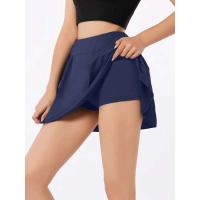 Falda de medio cuerpo de Color sólido con dobladillo Irregular plisado de punto cómoda y agradable a la piel con temperamento a la moda para mujer - details 0