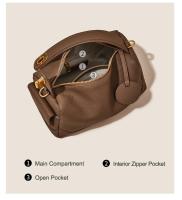 FOXER-Bolso de hombro de piel de vaca para mujer, bandolera pequeña de alta calidad, de cuero genuino, elegante - details 8