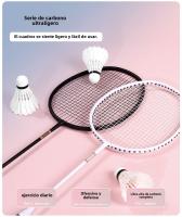 Raqueta De Bádminton Ultra Ligero Y Duradero Traje Adulto Competición Entrenamiento Bola Doble Raqueta - details 14