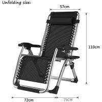 Aire Libre con Gravedad Cero y portavasos, Silla Extra Ancha y Ajustable para tumbonas de Patio - details 1