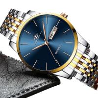 Reloj Hombre no mecánico impermeable calendario cuarzo correa de acero - details 5