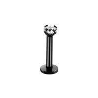 Juego de pendientes para cartílago, piercing de titanio anodizado, hélice, tragus interno, triple punta, 1 ud. - details 5