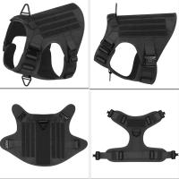 Chaleco con correa para mascotas, ropa para exteriores, Color sólido, con asas para perros grandes XL - details 3