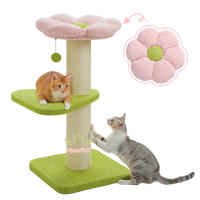 PAWZ Road Poste rascador para gatos grandes, torre de árbol para gatos moderna con poste rascador grueso, perchero superior, cama para gatitos, rascadora para gatos, muebles para gatos, juguetes para gatos - details 26