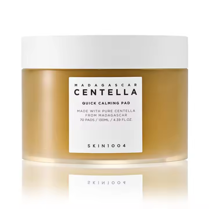 SKIN1004 Madagascar Centella Pad 70ea, 130 ml, efectos calmantes rápidos calmantes para pieles sensibles - 1