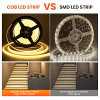 Tira de luz LED COB 5V XUNATA de alta densidad 320LEDs/m iluminación lineal USB 5mm de ancho luz cálida 3000K 4000K 6000K - details 11