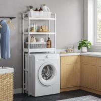 Estantería de baño de bambú de 3 Niveles con estantes Ajustables, Carga de 15 kg - details 1