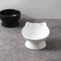 Dispensador de alimentos, cuenco de cerámica para gatos, bonito y creativo cuenco de base alta para mascotas, gran capacidad, antideslizante, alimentador para beber para mascotas, gatitos y cachorros - details 3