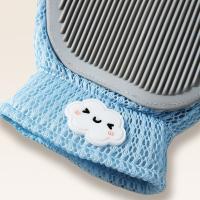 Guantes para quitar el pelo flotante para gatos, malla transpirable, silicona suave, cepillo depilatorio 2 en 1, grueso, antiarañazos - details 4