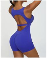 Traje de Yoga de Color sólido para mujer, traje deportivo sin costuras con espalda alta y realce de cadera, ropa deportiva transpirable de secado rápido para exteriores - details 5