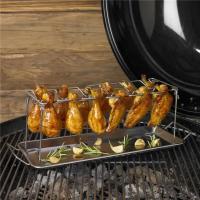 Ala de pollo de acero inoxidable para barbacoa y parrilla de piernas, soporte para parrilla de horno, cubos - details 12