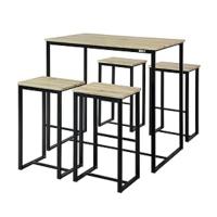 Conjunto Mesa Alta de Bar y 4 Taburetes Muebles Bar Comedor ES (OGT15-WN) - details 7