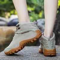 Botas de senderismo de cuero de vaca para hombre y mujer, zapatos de nieve impermeables para exteriores, escalada, montaña, caza, caminar, invierno - details 13