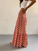 Faldas de moda para mujer, novedad de verano, primavera, informal, combina con todo, holgada, con cintura elástica, estampado ral, falda bohemia de estilo etnico - details 7