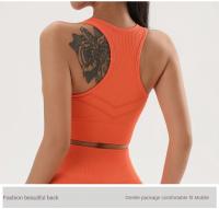 Sujetador de Yoga de Color sólido para mujer, Tops deportivos, medias de Fitness, ropa de entrenamiento de secado rápido absorbente de sudor, NAQIYAYABEI - details 17