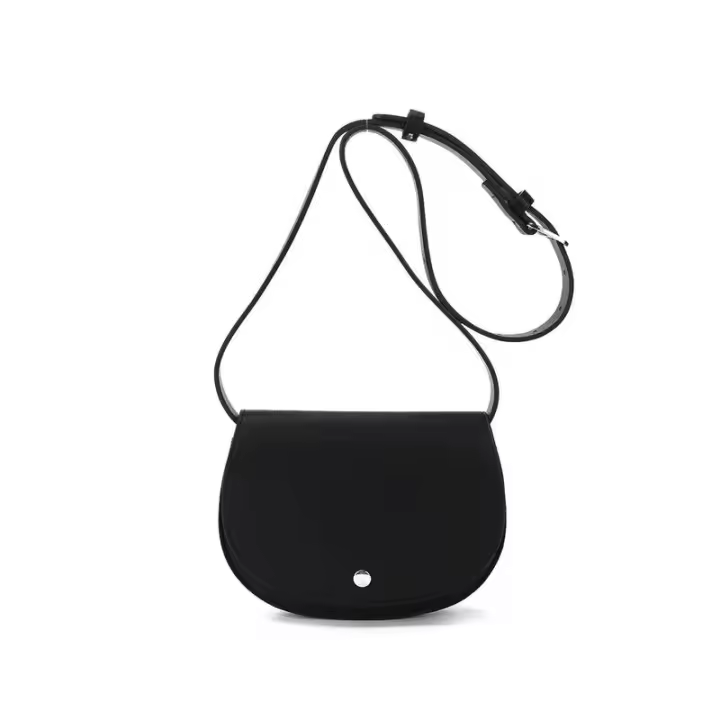 Elegante riñonera marrón para mujer con ribete metálico, bolso de hombro, bolsa para lápiz labial de PU, mochila de lujo de alta gama - 1