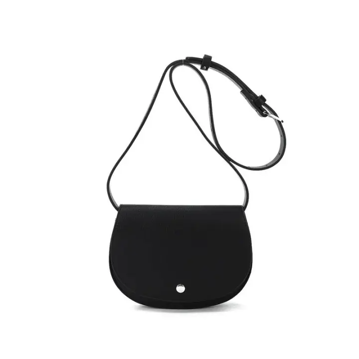 Elegante riñonera marrón para mujer con ribete metálico, bolso de hombro, bolsa para lápiz labial de PU, mochila de lujo de alta gama - 1