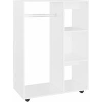 Armario de Aglomerado Blanco 80x40x110 cm para Dormitorio, Ropero de - details 3