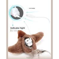 Juguete de Gato Interactivo Pájaro Volador Recargable que Ruge Juguete de Peluche Activado por Tacto de Catnip - details 8