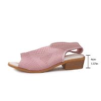 zapatos de sandalias de tacón bajo de verano para mujer - details 0
