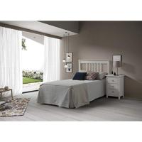 Macizo para Cama con Somier de 150 cm Color Blanco Translucido Serie Alme Medidas (100x160x2) - details 3