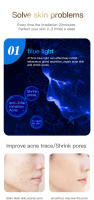 Vancostar-mascarilla Facial LED 807 Nano, rejuvenecimiento, eliminación de arrugas, antienvejecimiento, cara completa con herramienta para el cuidado del cuello - details 9